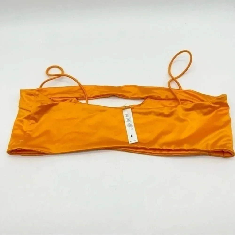 Bond-Eye Cruising Bandeau Bikini Top Hyper Orange B1564 - Picture 3 of 3